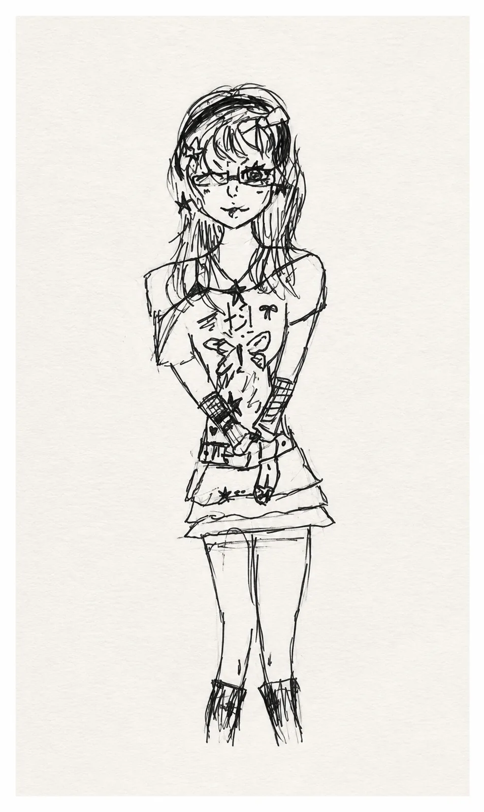 Mädchen mit Brille
