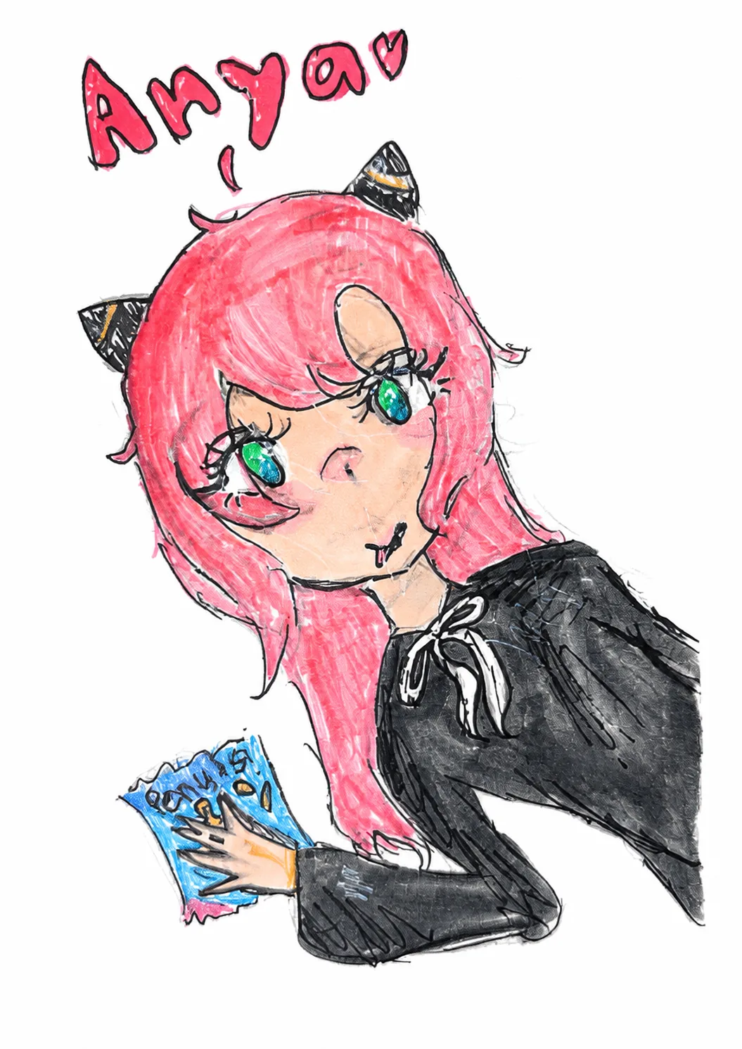 Anya mit Katzenohren